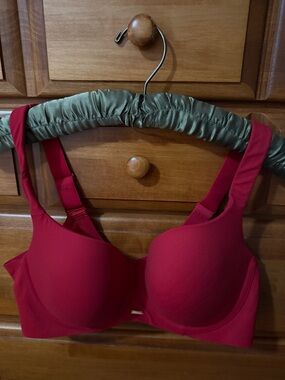 Lane Bryant Cacique Modern Luxe Balconette Bra 40C in Red